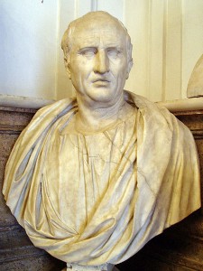 A mid-first century AD bust of Cicero in the Capitoline Museums, Rome